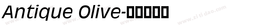 Antique Olive字体转换